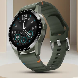 Fire-Boltt Talk 35.3mm (1.39) Bluetooth Calling with SpO2, Metal Body & Luxury Design Smartwatch (Beige Wave Strap, Free Size)