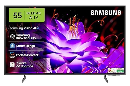 Samsung 163 cm (65 inches) Vision AI 4K Ultra HD Smart QLED TV QA65QEF1AULXL